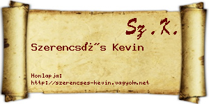 Szerencsés Kevin névjegykártya